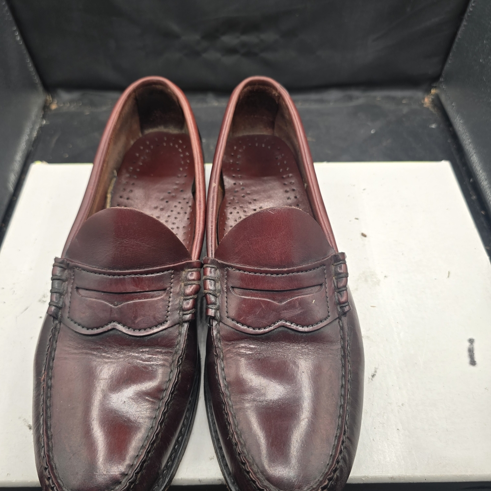 Elegant Burgundy‎ Leather Loafers for Men